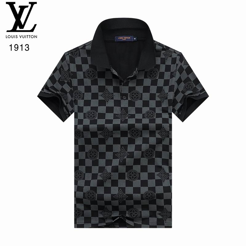 Louis Vuitton POLO shirts men-LV61820A
